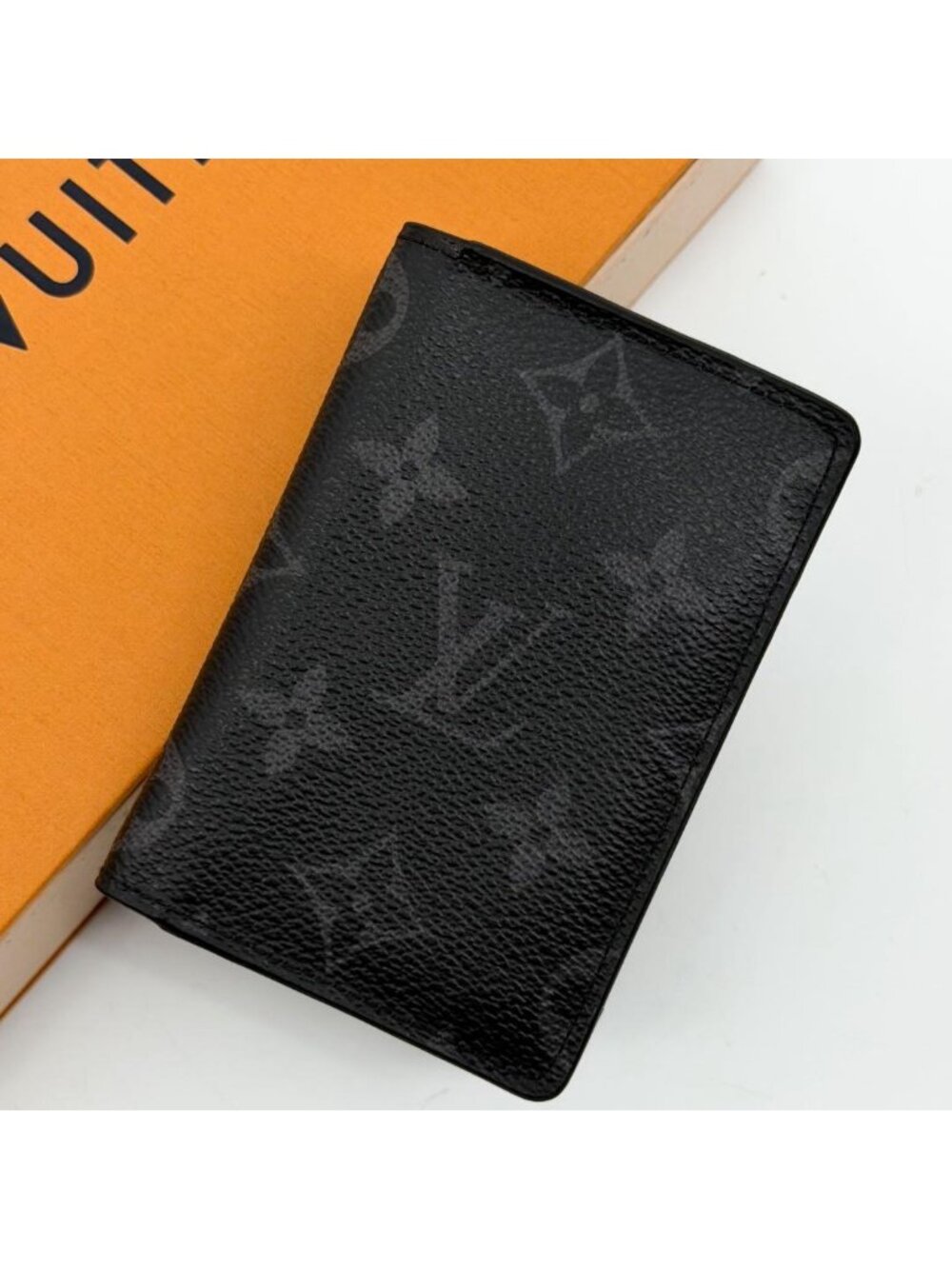 Louis Vuitton Pocket Organizer Eclipse Monogram Pass Case Wallet Card Holder